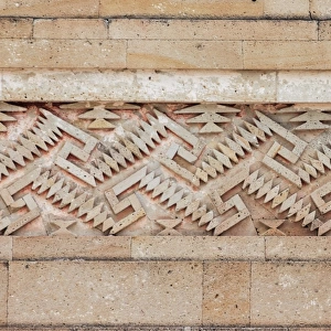 Decoration and patterns in Mitla walls, Oaxaca