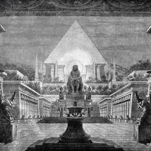 Decoration by Schinkel for the final scene of Mozarts Magic Flute Decoration by Schinkel for the final scene of Mozarts Magic Flute