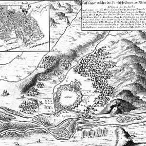 Defeat of the Ottoman Empire in Vienna in 1683: Turks camp at the end of the siege