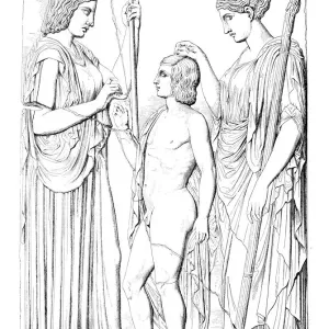 Demeter and Persephone with Jakchos Demeter and Persephone with Jakchos