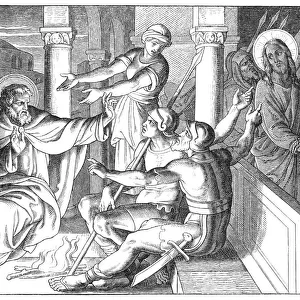 Denial of Jesus by Peter and arrest