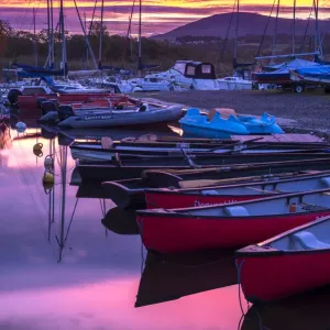 Derwent Water Autumn sunrise, Lake District. UK