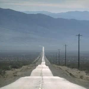 Empty Desert Road Death Valley Print Empty Desert Road Death Valley Print