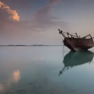 Dhow Sunset at Kuwait Dhow Sunset at Kuwait