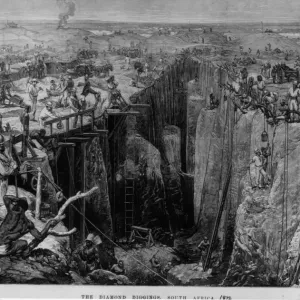 Diamond Mine Print 1872 Diamond Mine Print 1872