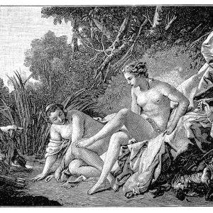 Diana leaving her bath by Francois Boucher Diana leaving her bath by Francois Boucher
