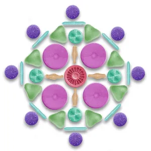 SEM Print of Diatoms and Radiolaria in Circular Arrangement