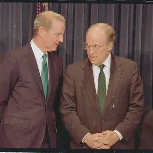 Dick Cheney and James Baker Putting Heads Together