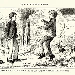 Dickens, Great Expectations, He said, Aha! would you?
