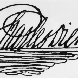 Charles Dickens Signature Print, 1836 Charles Dickens Signature Print, 1836
