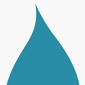 Digital illustration of drop of water symbol