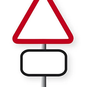 Digital illustration of road sign