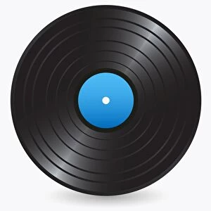 Digital illustration of vinyl record