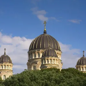 Print of the Domes of the Nativity of Christ Cathedral, Riga Print of the Domes of the Nativity of Christ Cathedral, Riga