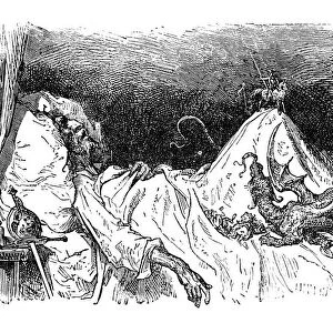 Don Quixote in bed engravings