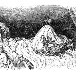 Don Quixote in bed engravings Don Quixote in bed engravings