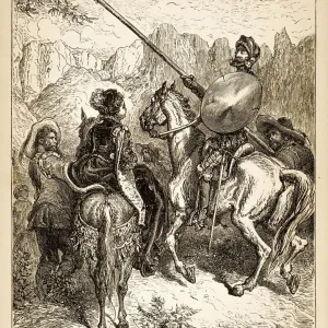 Don Quixote engraving Don Quixote engraving