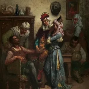 Don Quixote And Sancho Panza Entertained By Basil And Quiteria