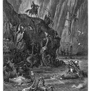 Don Quixote and the terrible creatures Don Quixote and the terrible creatures