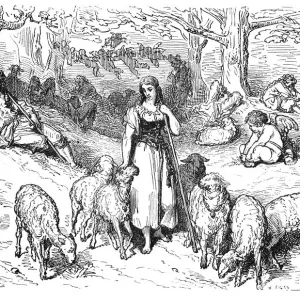 Don Quixote and the young goatherd Don Quixote and the young goatherd