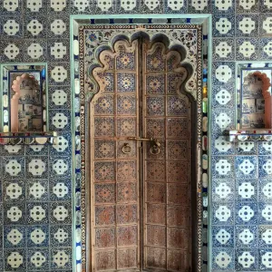 Door at City Palace at Udaipur Door at City Palace at Udaipur