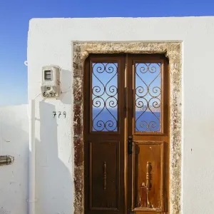 Santorini Print: Doors to the Sea in Oia Santorini Print: Doors to the Sea in Oia