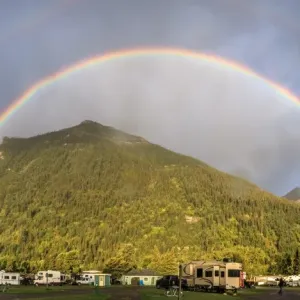 Double Rainbow Print at Waterton Lakes National Park, Alberta Double Rainbow Print at Waterton Lakes National Park, Alberta