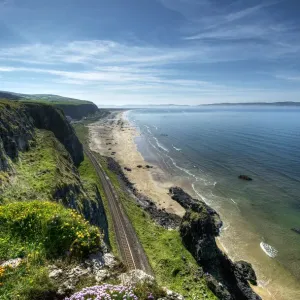 Mussenden Temple Print - Benone Beach View Mussenden Temple Print - Benone Beach View