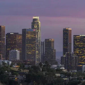 Downtown Los Angeles Skyline - Just After Sunset