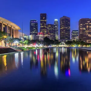 Downtown Los Angeles Skyline Reflected