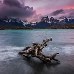 Dramatic dawn in Torres del Paine, Chile
