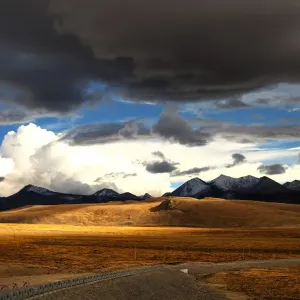 Tibetan Mountain Sunset Print Tibetan Mountain Sunset Print