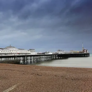 Dramatic skies over the Brighton Palace Pier