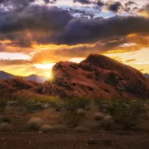 Dramatic Sunset at Valley of Fire State Park Dramatic Sunset at Valley of Fire State Park