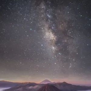 Bromo Volcano Milky Way Print, 16:9 Vertical Format Bromo Volcano Milky Way Print, 16:9 Vertical Format