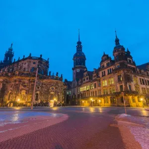 Dresden Cathedral of the Holy Trinity or Hofkirche, Dresden Castle, Dresden, Saxony, Germany Dresden Cathedral of the Holy Trinity or Hofkirche, Dresden Castle, Dresden, Saxony, Germany