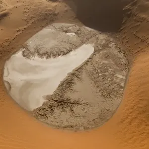 Dried Clay Pan, Namib Desert, Namibia Dried Clay Pan, Namib Desert, Namibia