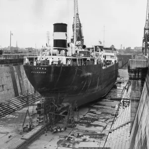 In Dry Dock 19th May 1949 Print