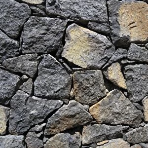 Dry stone wall, background, La Palma, Canary Islands, Spain, Europe