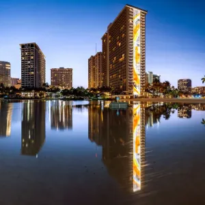 Duke Kahanamoku Lagoon, Waikiki Beach, Waikiki, Honolulu, Oahu, Hawaii, America Duke Kahanamoku Lagoon, Waikiki Beach, Waikiki, Honolulu, Oahu, Hawaii, America