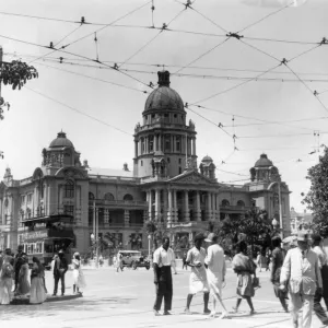 Durban Town Hall Print August 1928 Durban Town Hall Print August 1928