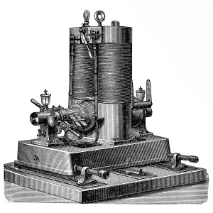 Antique Dynamo Machine Print, 1883 Antique Dynamo Machine Print, 1883