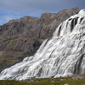 Dynjandifoss or Fjallfoss Waterfall, Westfjords, Iceland, Europe