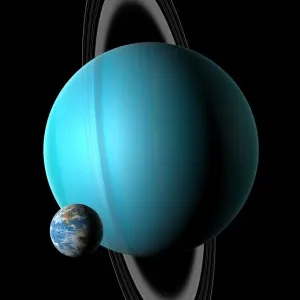 Earth and Uranus Print Comparison Earth and Uranus Print Comparison
