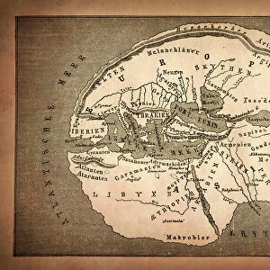 Earth map according to Herodotus