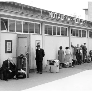 East Berlin Refugees at West Berlin Reception center East Berlin Refugees at West Berlin Reception center