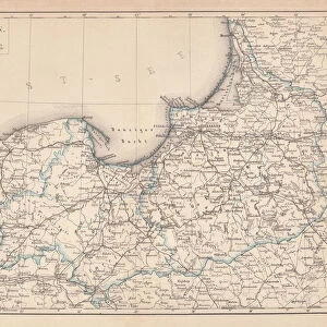 East and West Prussia, lithograph, published in 1877