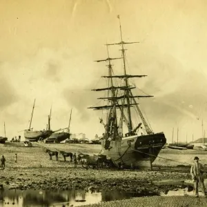 Eastbourne Beach Print 1863 Eastbourne Beach Print 1863