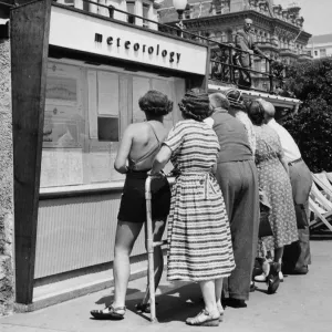 Eastbourne Holiday Weather June 1950 Print Eastbourne Holiday Weather June 1950 Print