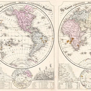 Easter hemisphere map 1867